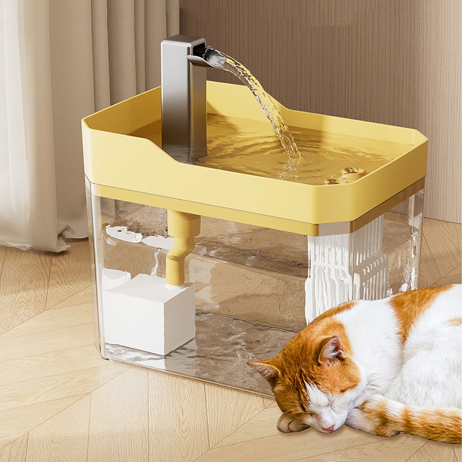 Electric Water Fountain with Filter for Pets