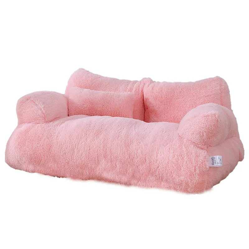 Plush Sofa Bed for Cats and Small Dogs