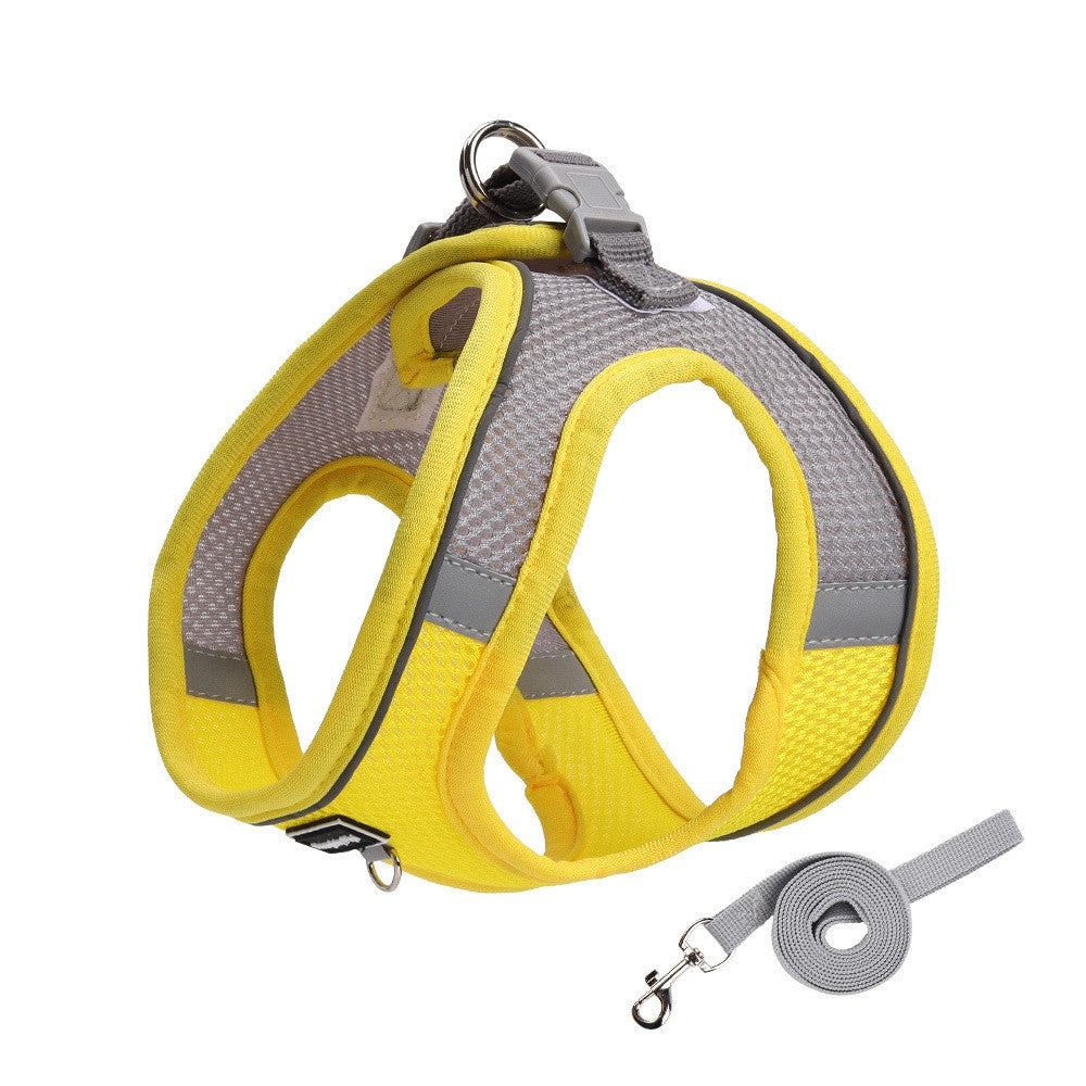 Mesh Breathable Pet Harness with Leash